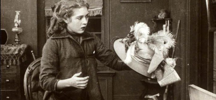 A still from D.W. Griffith's short silent film The New York Hat starring Mary Pickford